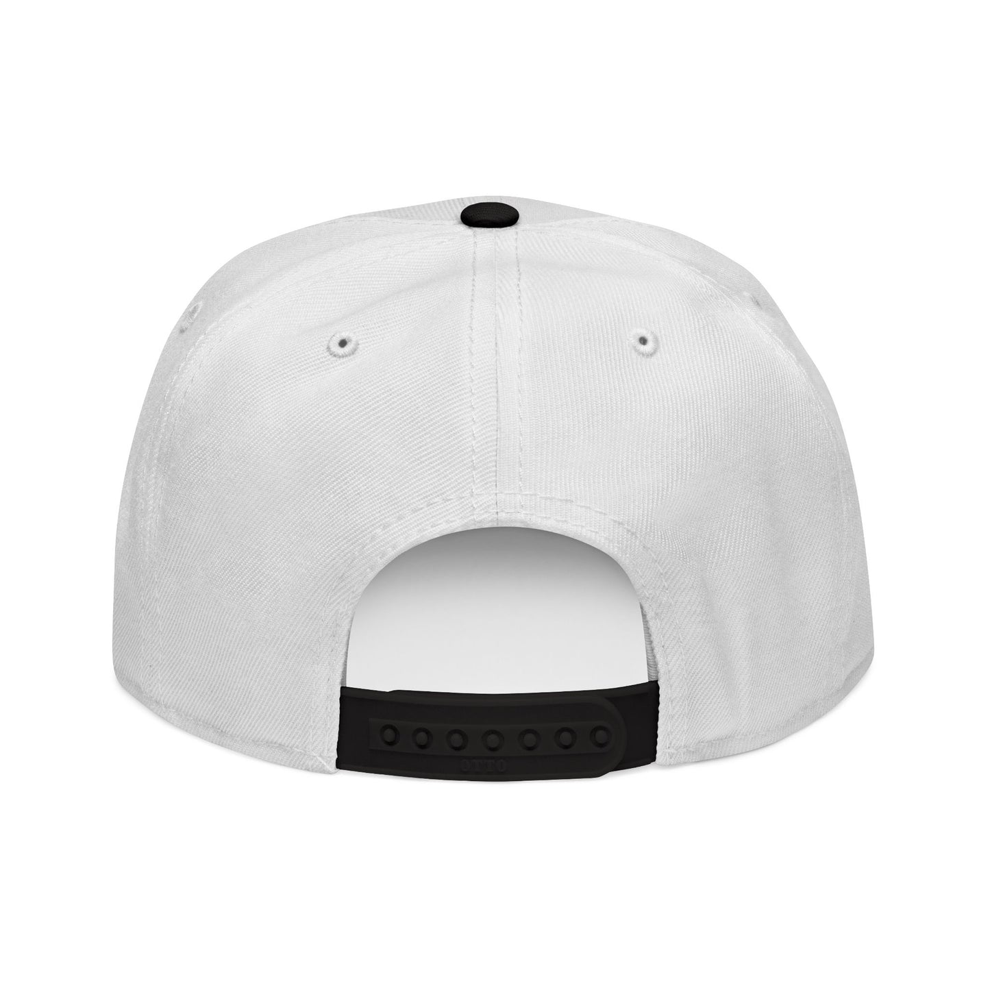 White snapback hat with contrasting black brim and bold red embroidered “Untamed Legacy” logo — a timeless urban essential.