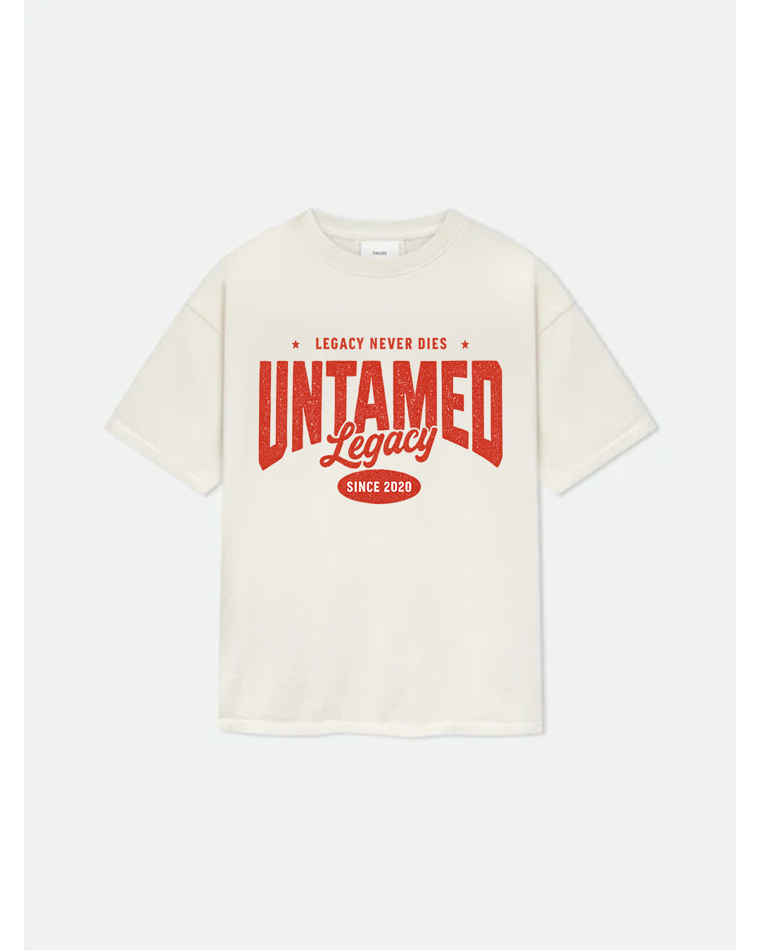 Untamed Legacy 'Since 2020' Vintage Red Arch Logo Tee – Legacy Never Dies Collection