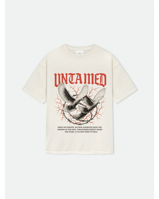 Untamed Legacy ‘Forgive to Heal’ Dove Graphic Tee – Barbed Wire Streetwear Shirt”