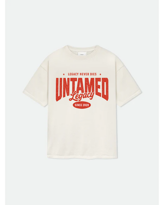 Untamed Legacy 'Since 2020' Vintage Red Arch Logo Tee – Legacy Never Dies Collection